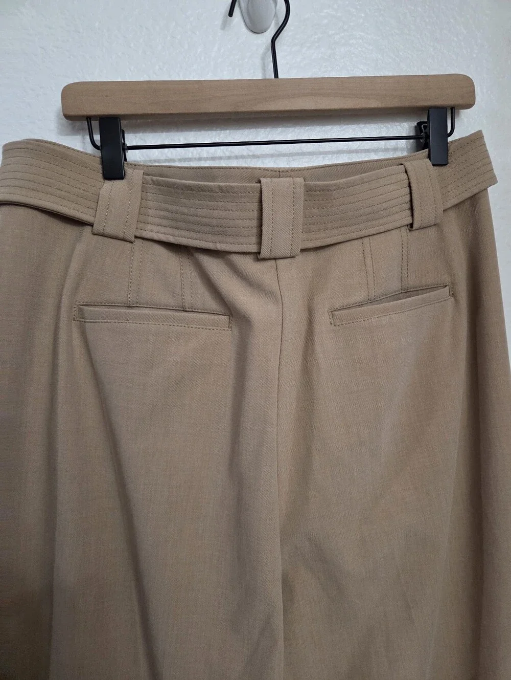 Ann Taylor The Belted Straight Leg Pant Women's Size 12 Tan - Picture 10 of 12